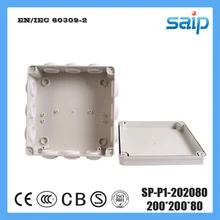 Saip ABS Switch Junction Enclosure With 12 Holes SP-P1-202080 200*200*80