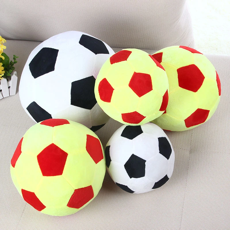黒 白のサッカー形状クッション枕サッカーボールクッションワールドカップぬいぐるみキッズぬいぐるみ人形おもちゃギフト子供のためのcojines Cushion Pillow Shaped Cushionball Cushion Aliexpress