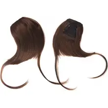 Клей для волос, кружевная бесследная клипса на синтетической тупой челке, волосы для девушек, накладные челки, волосы для наращивания, бахрома для наращивания волос