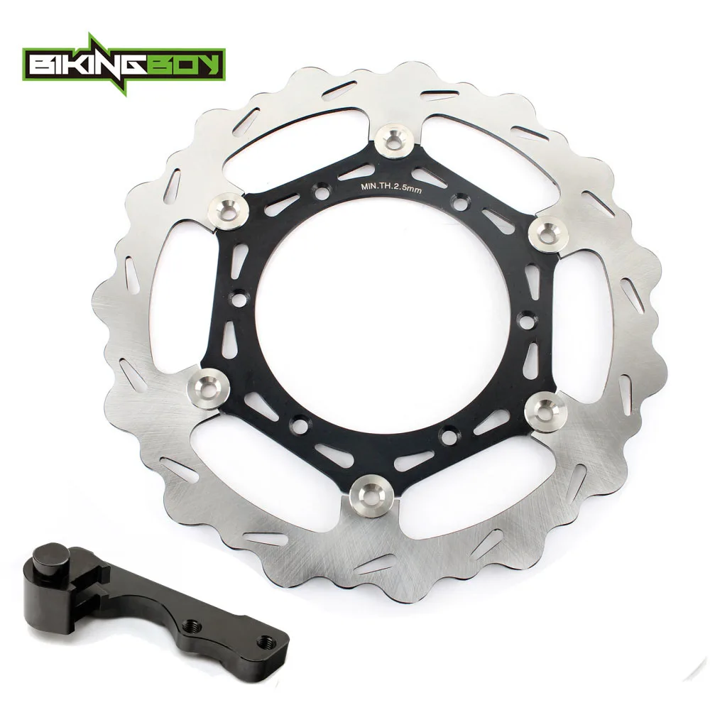 

BIKINGBOY Oversize 270mm Front Brake Disc Disk Rotor Bracket for Yamaha WR YZ 125 250 98-07 YZ WR 250 400 426 450 F YZF WRF YZ-F