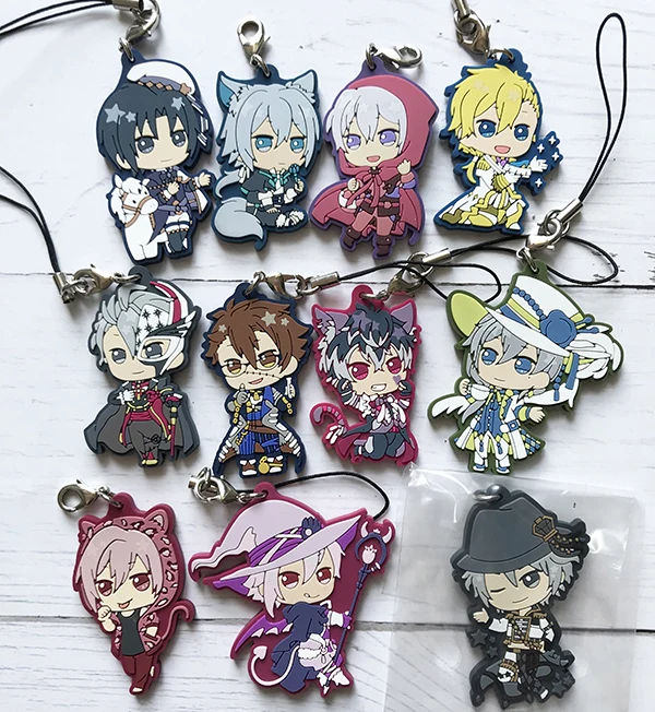 Idolish7 аниме брелок для ключей модель YAMATO NIKAIDO SOGO NAGI TAMAKI Gaku Mitsuki Осака резиновый