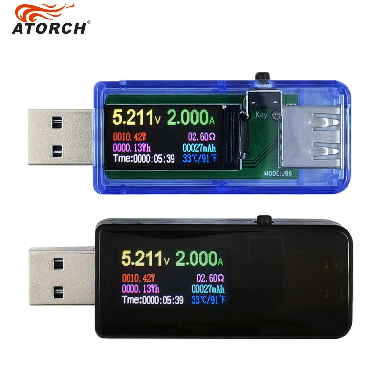 Цифровой USB тестер 10 шт./лот 13 в 1 вольтметр qc2.0/qc3.0 5 В/9 В/12 В/20 В постоянного тока