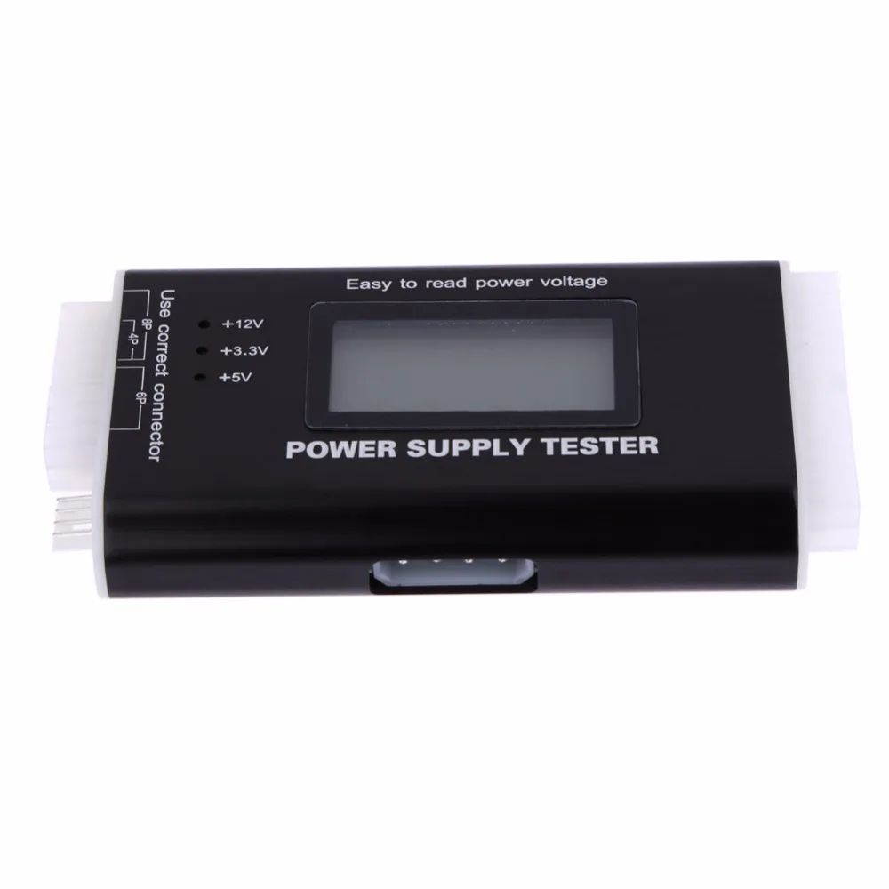 الرقمية LCD جهاز كمبيوتر شخصي PC امدادات الطاقة فاحص 20/24 دبوس 4 PSU SATA HDD ATX BTX ITX SATA HD امدادات الطاقة اختبار