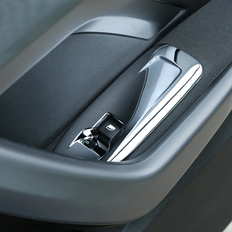 

ABS Chrome Car Door Windows Lifter Button Circle Cover Trim Sticker for Peugeot 2008 2014 2015 2016 2017 Parts