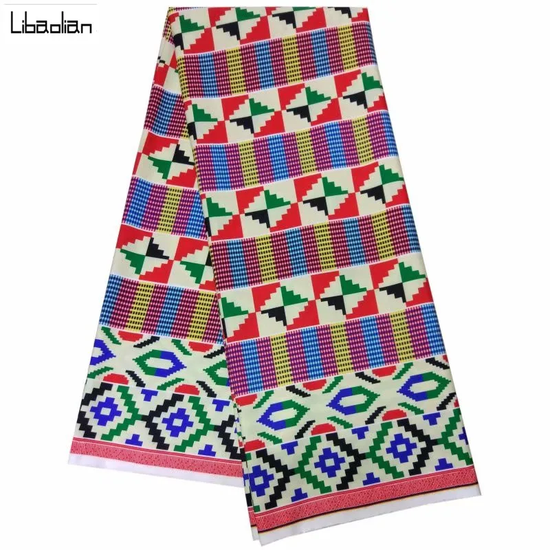 

Free Shipping Ankara African 100/% Polyester Wax Prints Fabric High Quality 5 yard African Fabric for Party Dress S90119-4