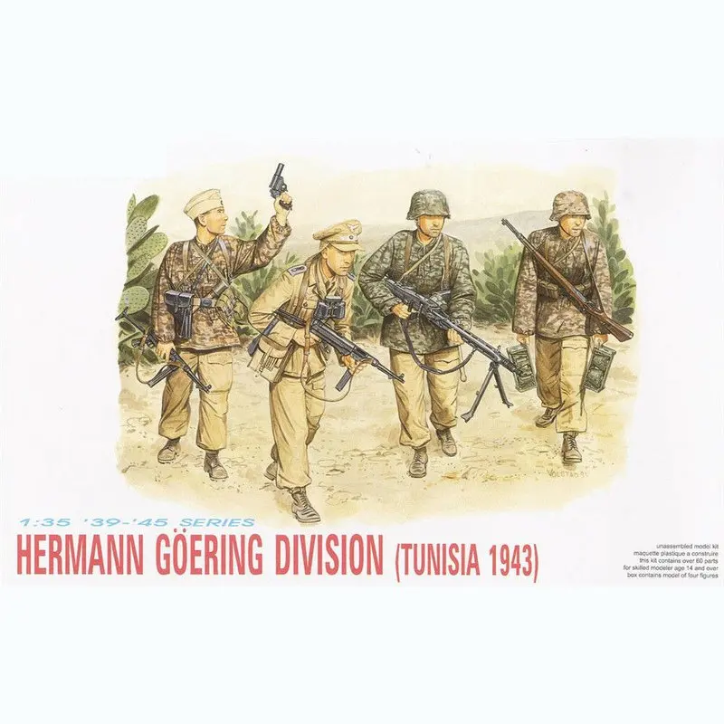 Модель DRAGON 6036 1/35 Hermann Goering Division (Тунис 1943) -масштабная модель | Игрушки и хобби