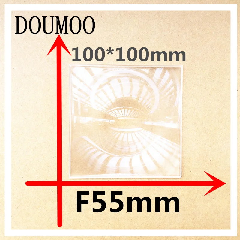 

Support Dropshipping 1 pcs Fresnel Lens square 100 *100 MM Focal length 55 mm magnification 4-5 times,Concentrated amplification