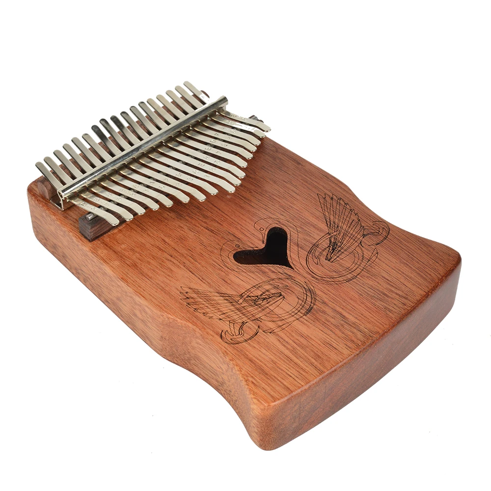 17 Key Kalimba Mbira Portable Fashiona Sanza Finger Thumb Piano Keyboard Marimba Solid Wood Musical Emptied Instrument