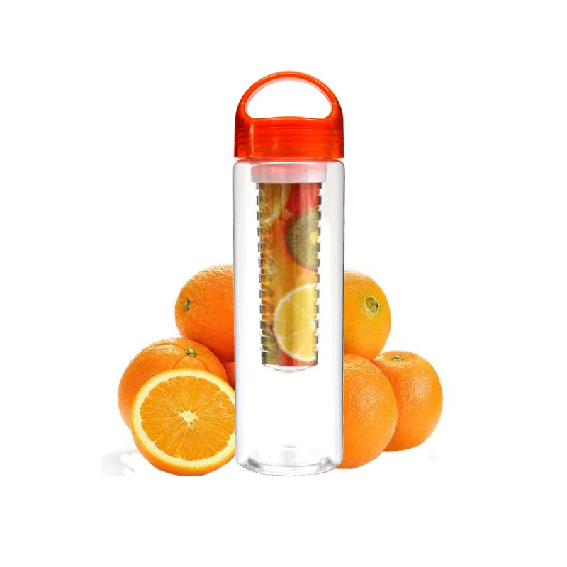 700 мл Высококачественная бутылка воды фрукты заварочный сок шейкер спортивные лимонные бутылки для воды; отдых Бытовой Переносной стакан - Цвет: Rose Red