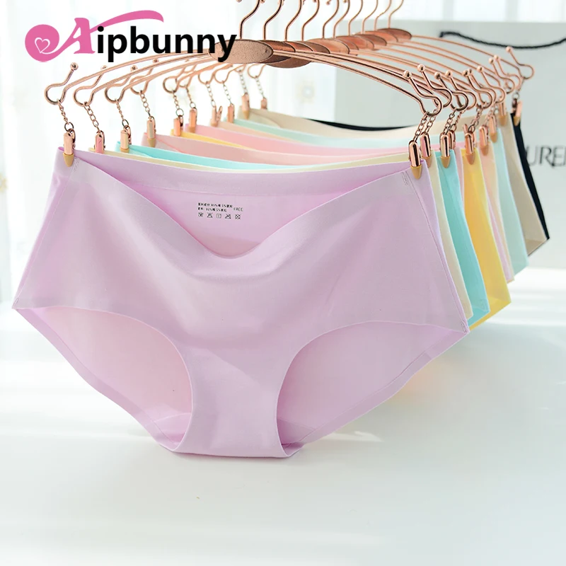Aipbunny/Новинка сексуальные женские трусики ярких цветов безследственные Трусы из
