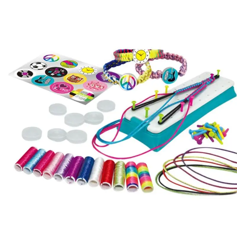 DIY Girl Hand Rope Set Fashionable Stretchy Bracelet Braiding Knitting