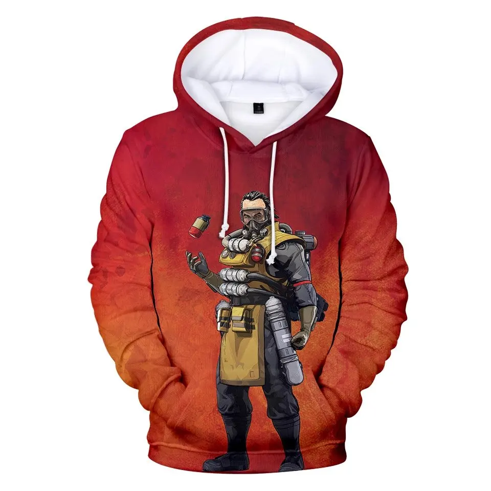 ZSQH Apex Legends толстовки Mirage Caustic Bangalore Wraith Lifeline Pathfinder Gibraltar Bloodhound Косплей Костюм для