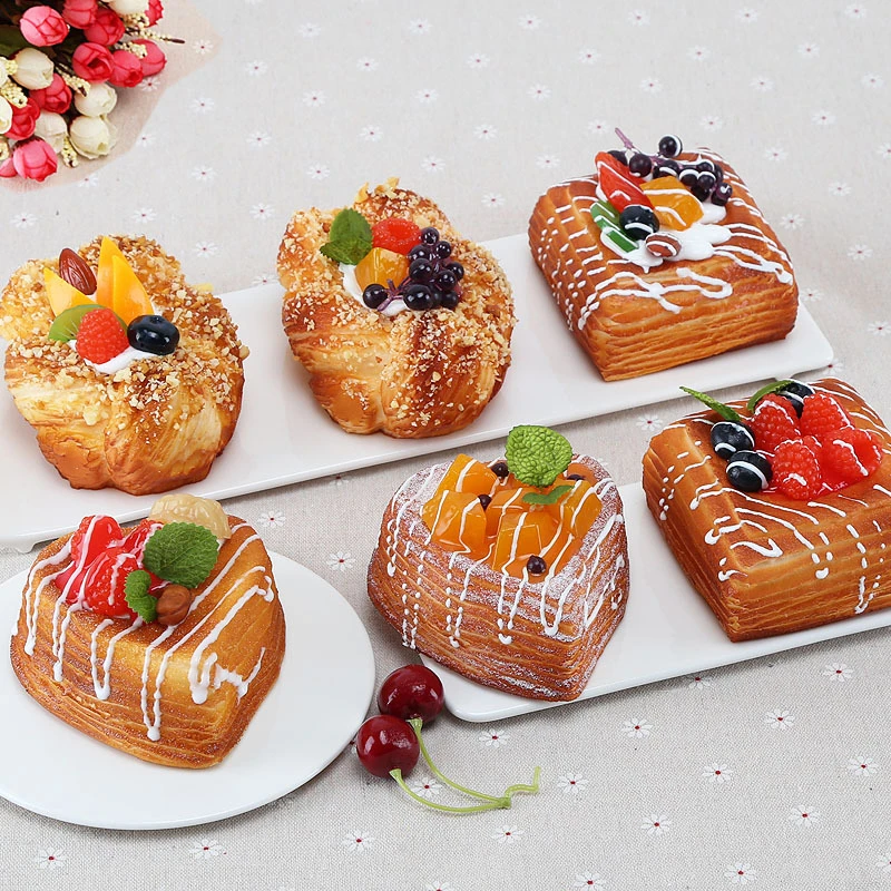 Tabellen Simulation Essen Künstliches Brot Modell von Doughnut Home Dekoration