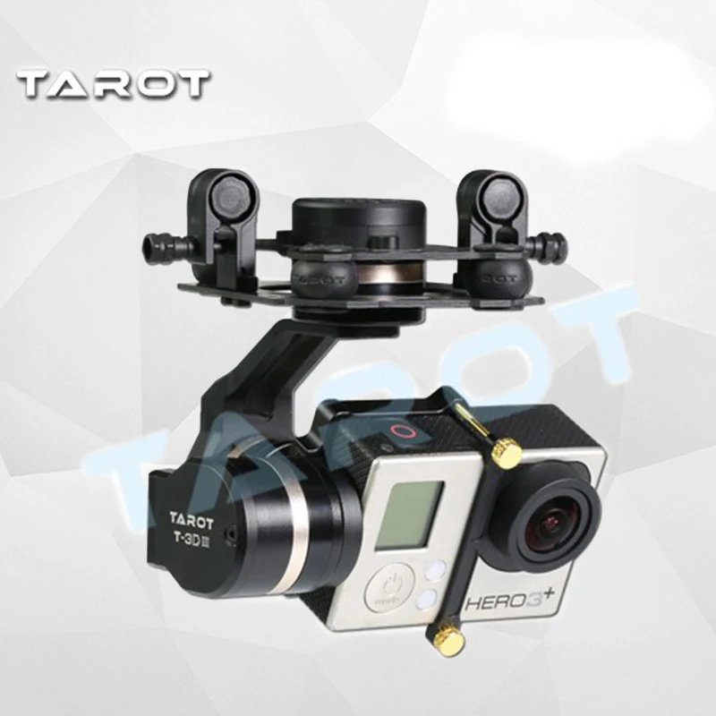 

Tarot 3D III Metal 3-Axle Brushless Gimbal TL3T01 Update from T4-3D for GOPRO GOPRO4 / 3+/ Gopro3 FPV Photography F17391