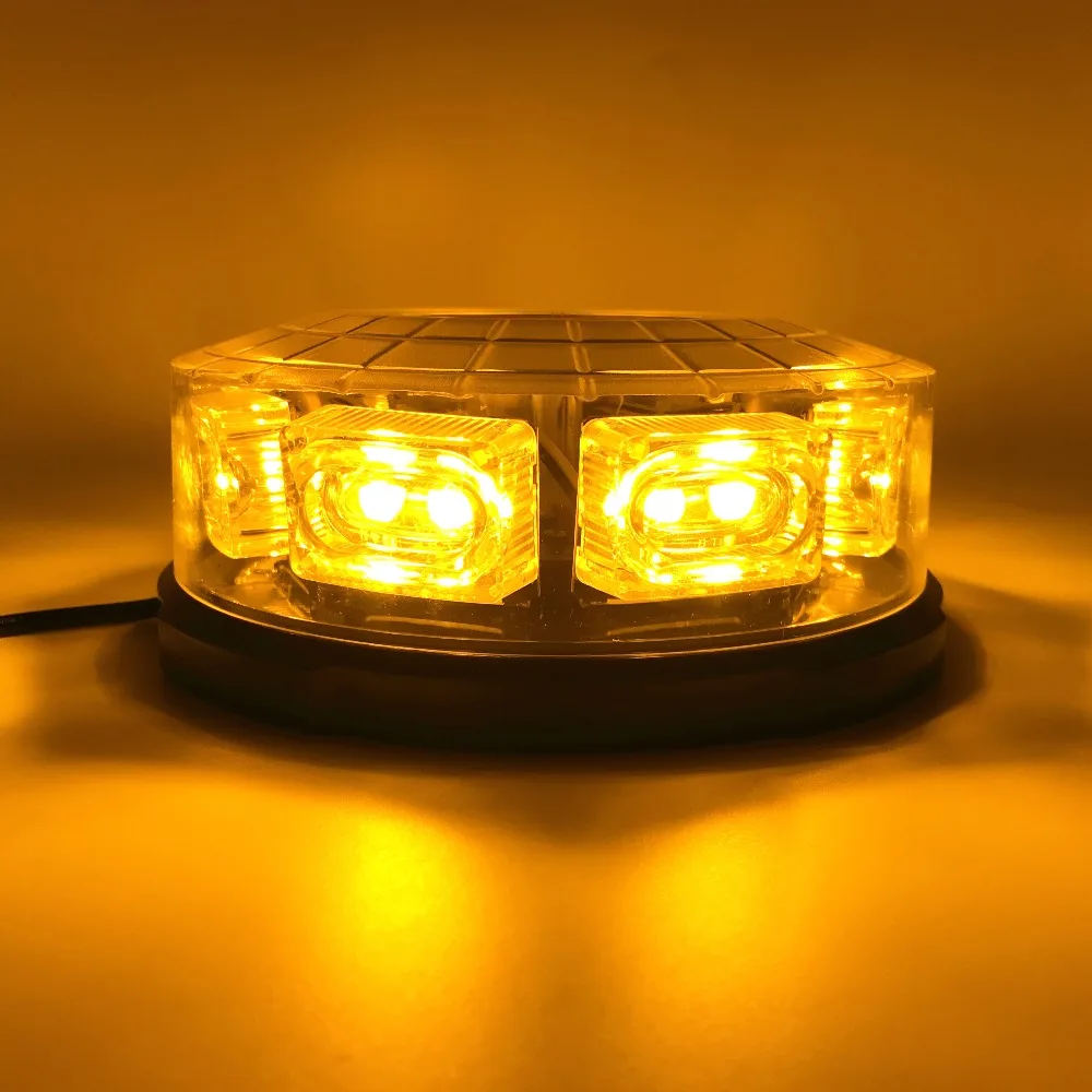 16 LED Super Bright Car roof strobe light lightning flashing warning lights Beacon Police Emergency flash Signal lamp flasher