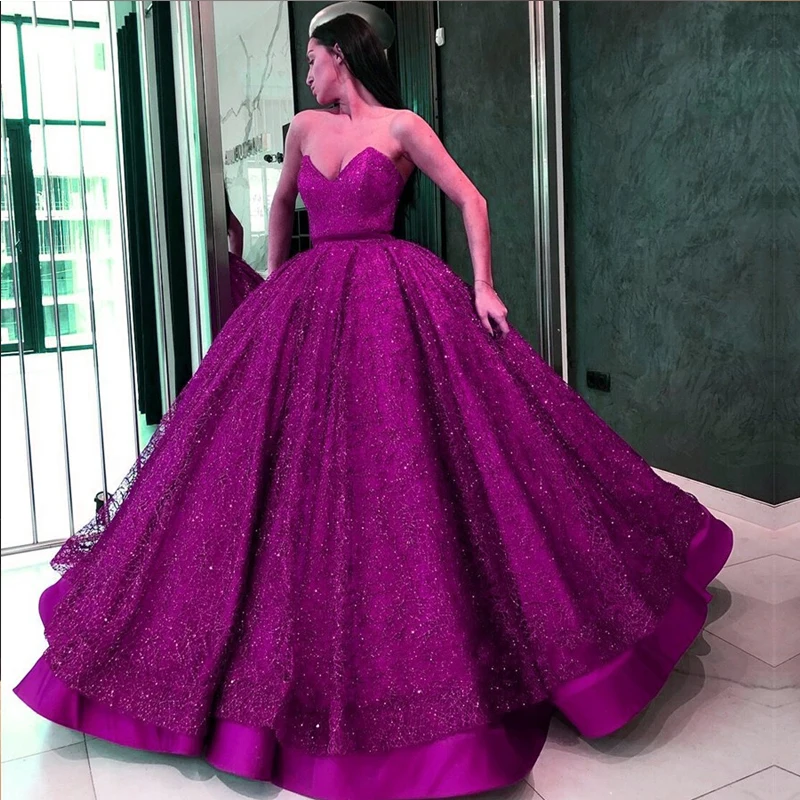 magenta evening gowns