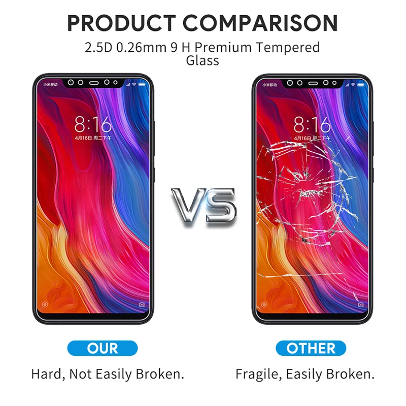 HD твердое стекло для Huawei Y5 Prime 2018 P9 Plus закаленное Y6 Mate 7 Y3 Y9 Y7 Pro Nova 2S|Защитные стёкла