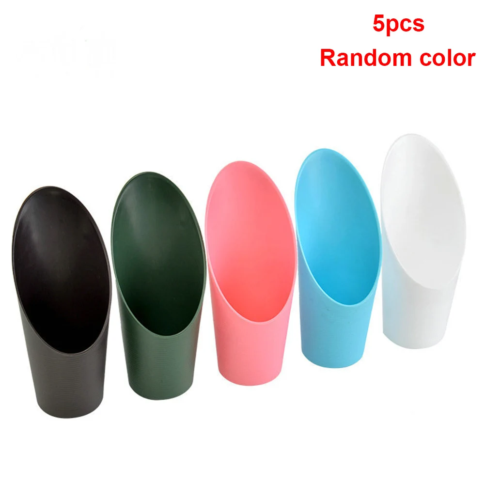 

5Pcs Planting RFID Blocking Scoop Hand Soil Shovel Garden Tool Cylinder Bucket Rake Plastic Spade Potting Cup Mini Bonsai