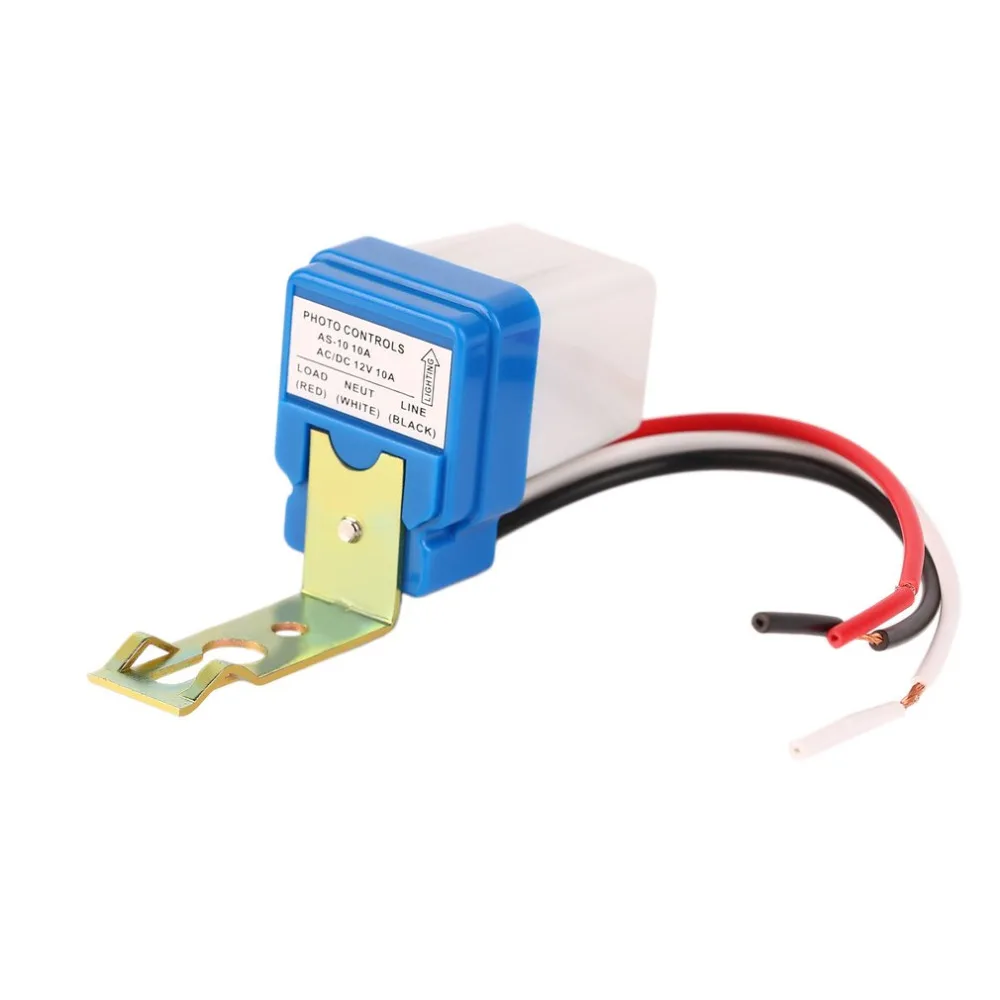 

1pcs High Quality 12V 10A Auto AC DC On Off Photocell Street Light Photoswitch Sensor Switch
