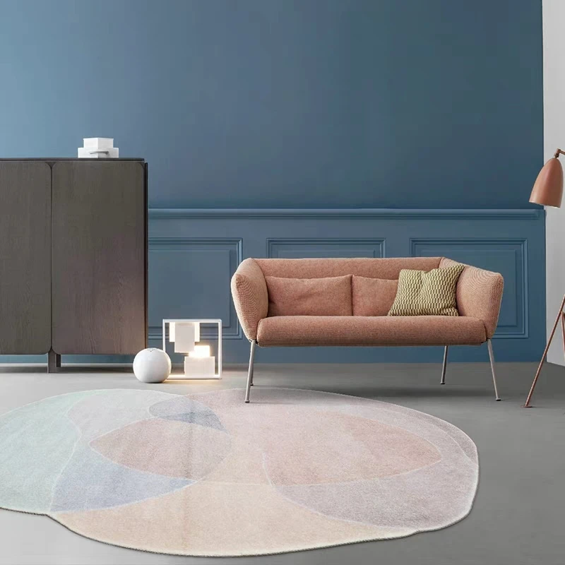 Unique shaped post-modern clouds mountain living room rug,Nordic big size bedside carpet, abstract decoration coffee table rug