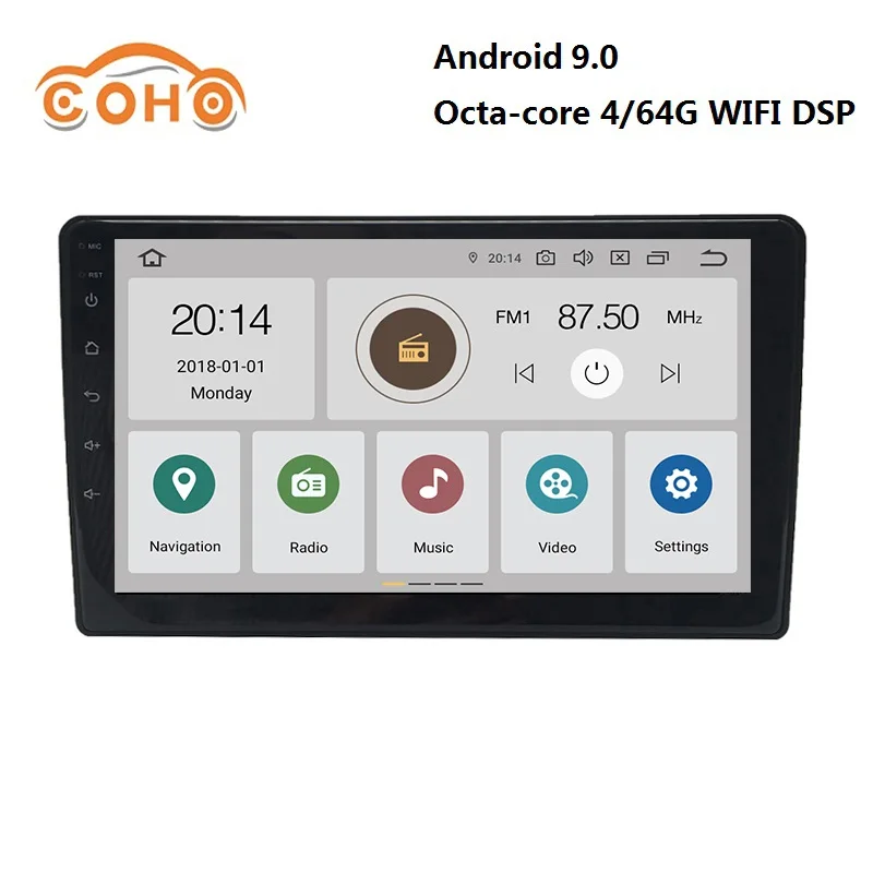 

Car audio Android 9.0 8-core 4/64G for 2014-2017 FAW N5 with Radio BT GPS Carplay DSP support WIFI and Steering Wheel Control