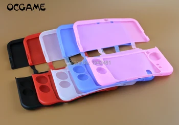 

OCGAME 2pcs/lot high quality Soft Silicone Case Protector cover for NEW 3DS XL LL Console Protective Skin for New 3DSXL 3DSLL