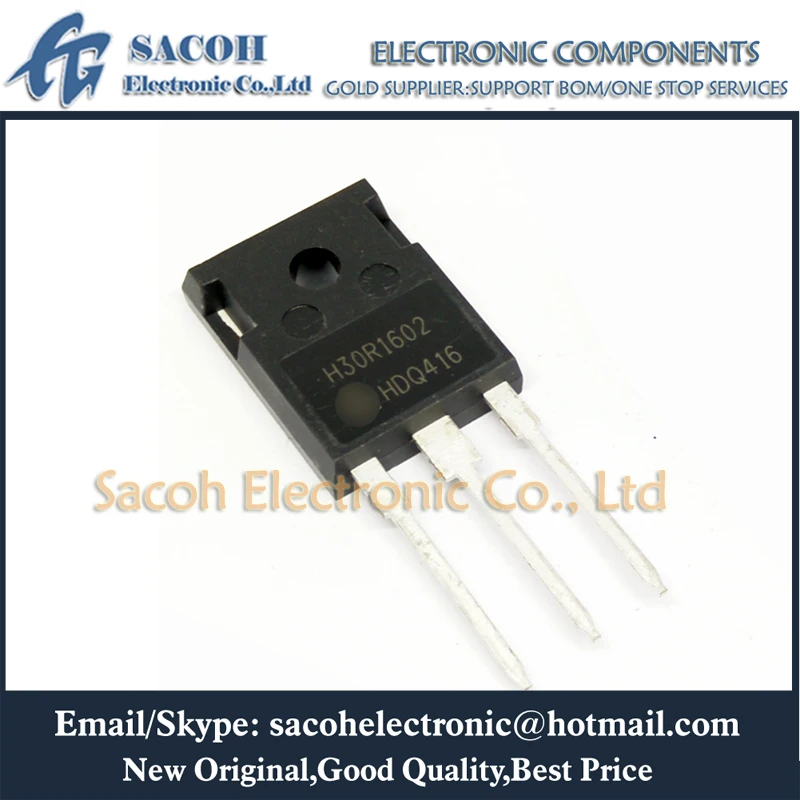 

Free Shipping 10Pcs IHW30N160R2 H30R1602 TO-247 30A 1600V High Voltage Power IGBT