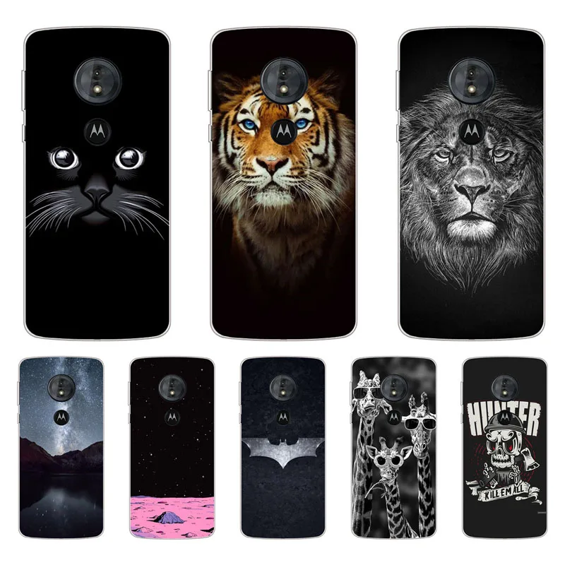 For Motorola Moto g6 play Case Silicon tigon beast Painting Soft TPU Back Cover for Protect Phone cases |
