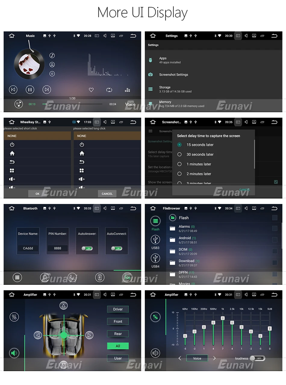 Discount Eunavi Android 7.1 Car Radio GPS Navigation For Renault Logan Sandero Duster 2015 2016 1 Din 9