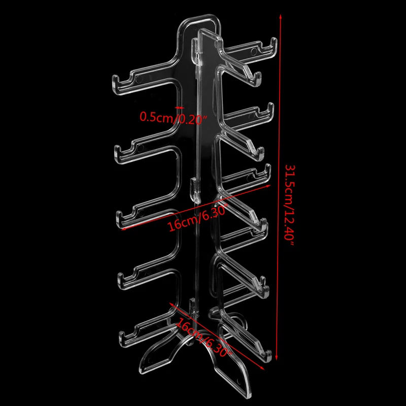 Convertible practical 5 Layers Glasses Eyeglasses Sunglasses Show Stand Holder Frame Display Rack