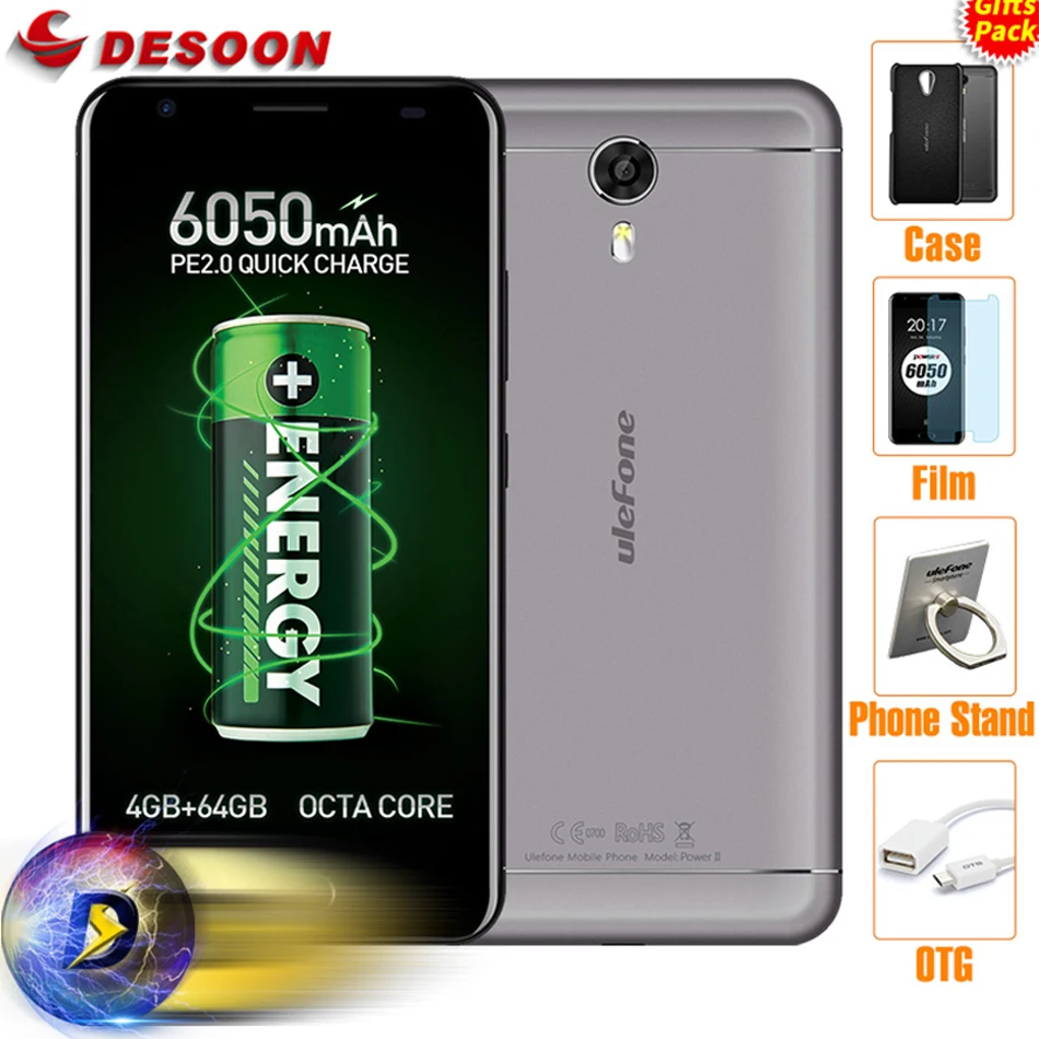 Цена за 2017 ulefone мощность 2 6050 мАч 5.5 дюймов fhd смартфон mtk6750t octa core передняя отпечатков пальцев 4 ГБ + 64 ГБ 13mp full metal мобильного телефона Цена за 2017 ulefone мощность 2 6050 мАч 5.5 дюймов fhd смартфон mtk6750t octa core передняя отпечатков пальцев 4 ГБ + 64 ГБ 13mp full metal мобильного телефона