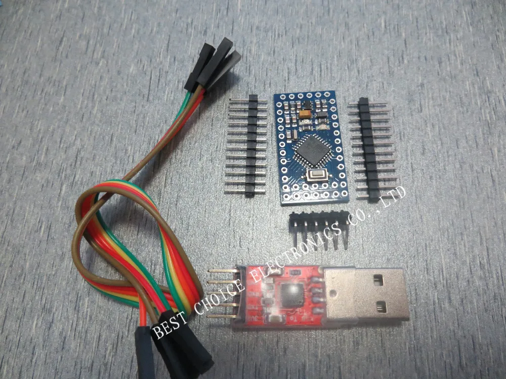 Бесплатная доставка 2 шт. = 1 лот модуль CP2102 + мини Pro Atmega328 5 в 16 м для Arduino
