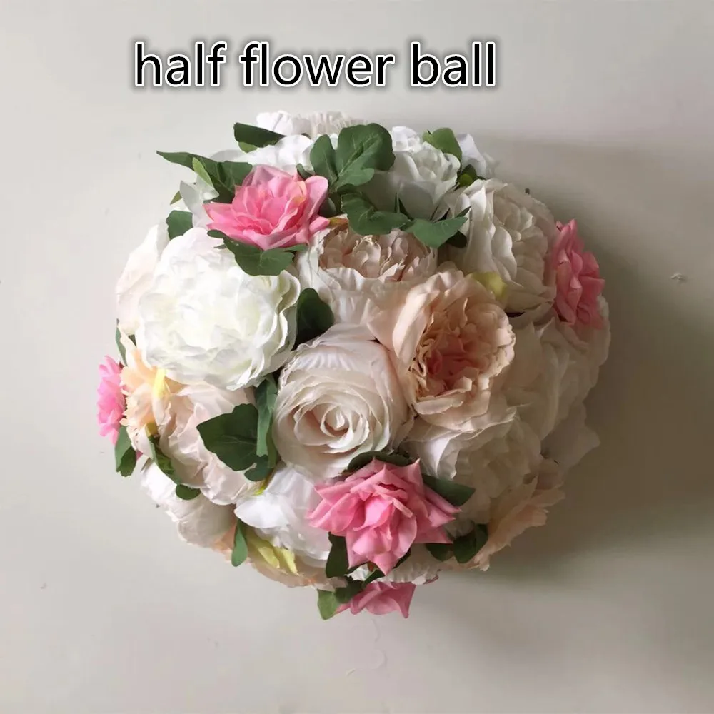 Artificial30cm в виде цветочного шара в виде центральных для Блестящий Фон для фотосессии украшения Применение Роза