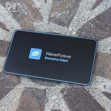 Металлическая визитная карточка из нержавеющей стали, металлическая членская карта из нержавеющей стали, черная Золотая карточка