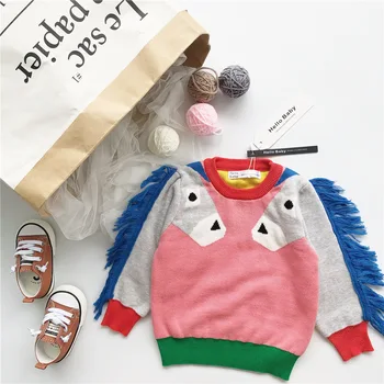 

2018 AUTUMN WINTER BABY BOY CLOTHES GIRLS horse PATTERN SWEATERS BOYS CLOTHING GIRLS CLOHTING vestido CHRISTMAS unicorn kids