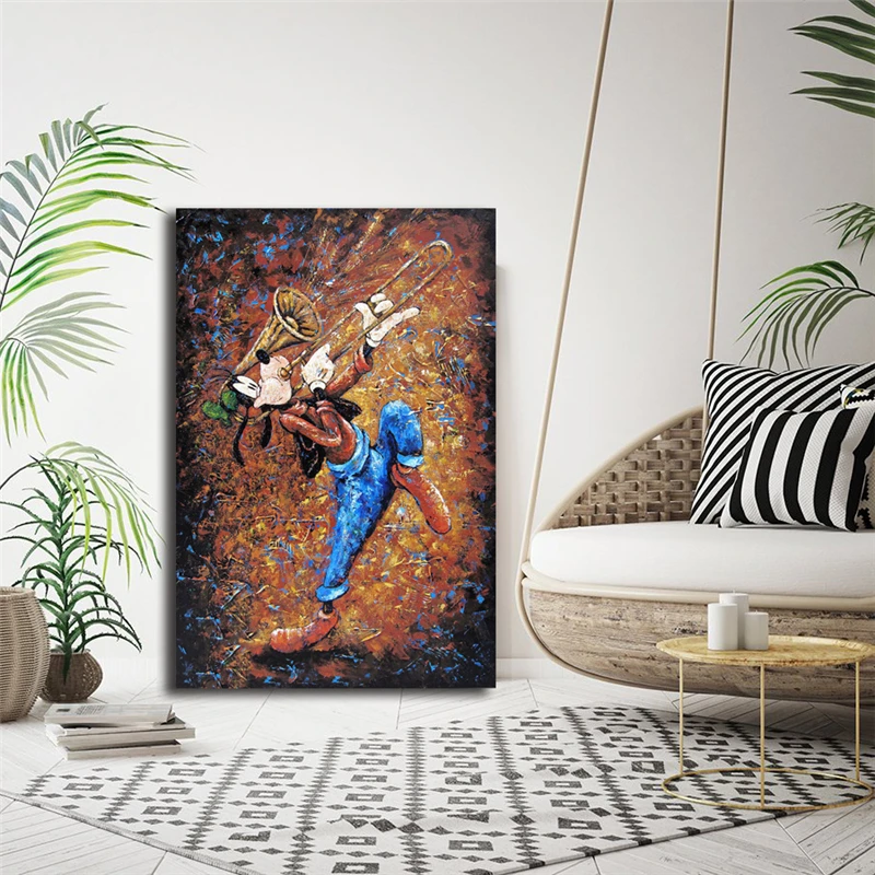 Гуфи гудок свой собственный Рог Wall Art Постеры-холсты отпечатки настенная живопись картины для спальни современные домашние декоративные предметы искусства