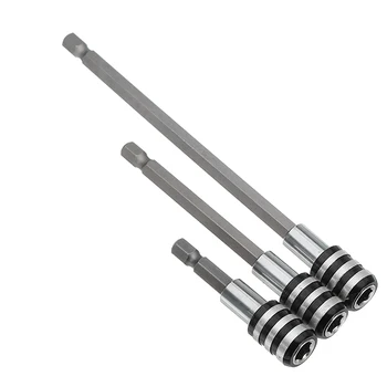 

3Pcs 60/100/150mm Quick Release Drill Screwdriver Bit Holder 1/4 Inch Hex Shank Extension Bar