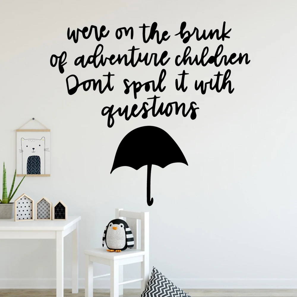 

Drop Shipping MARY POPPINS Vinyl Wall Sticker Decor For Kids Rooms Living Room Home Decoration Decal Stickers