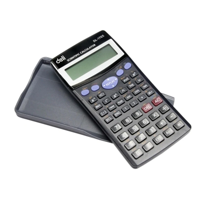 Calculatrice حاسبة علمية ديلي 1705 شاشة كبيرة النتيجة حساب الغطاء الواقي مع 240 وظائف