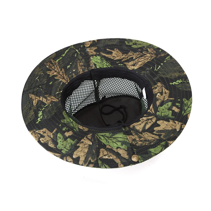 Unisex Women Mens Summer Casual Trendy Camouflage Net Beach Caps Panama Jazz Hat Foldable Sun Hat Cowboy Fedora Print Sunhat