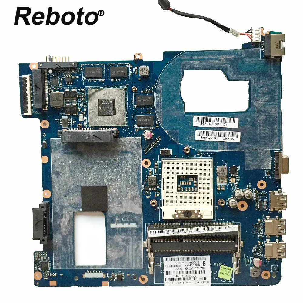Материнская плата Reboto для Samsung NP350V5C 350V5C материнская ноутбука QCLA4 LA-8861P HD 7670M/2 ГБ HM76