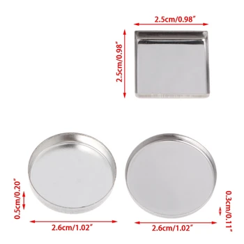 

10pcs Empty Eyeshadow Palette Powder Pans Pot Storage Responsive to Magnets
