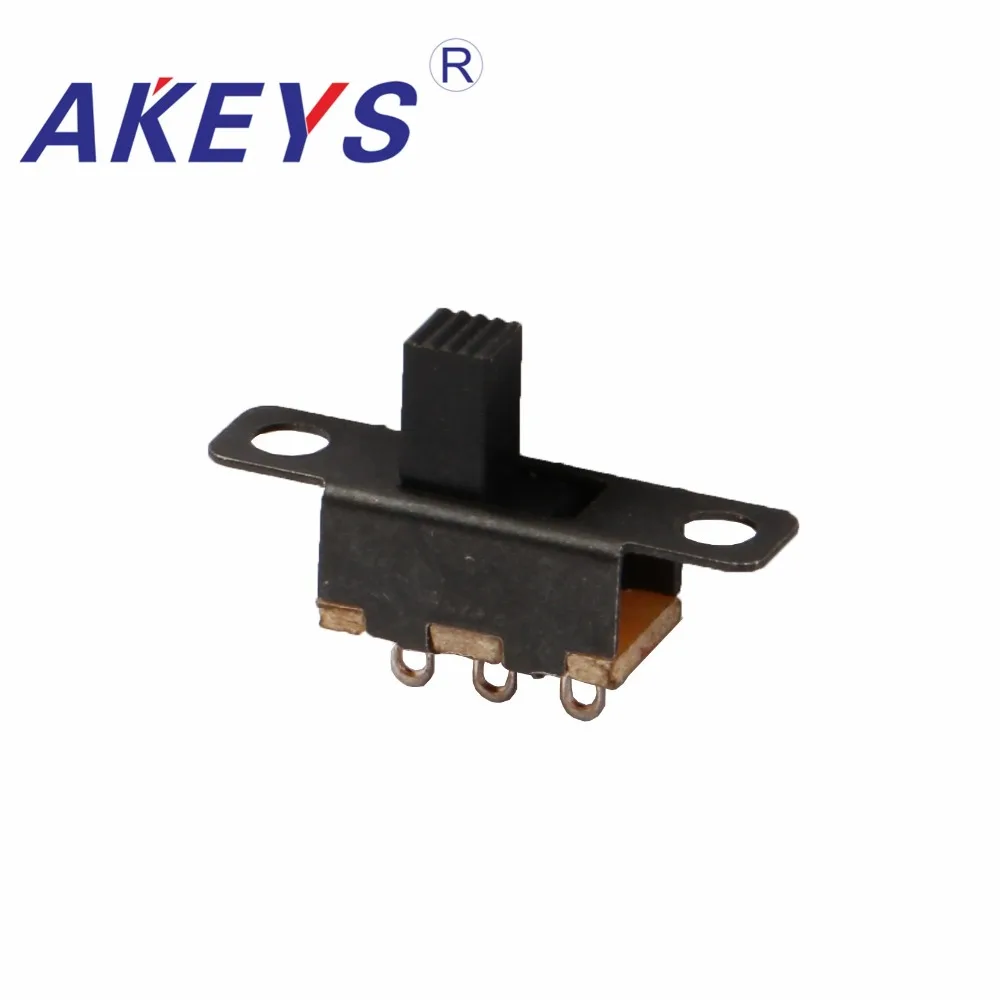 

20PCS SS-12F15 1P2T Single pole double throw slide switch 3 pin verticle type handle heights can be customized