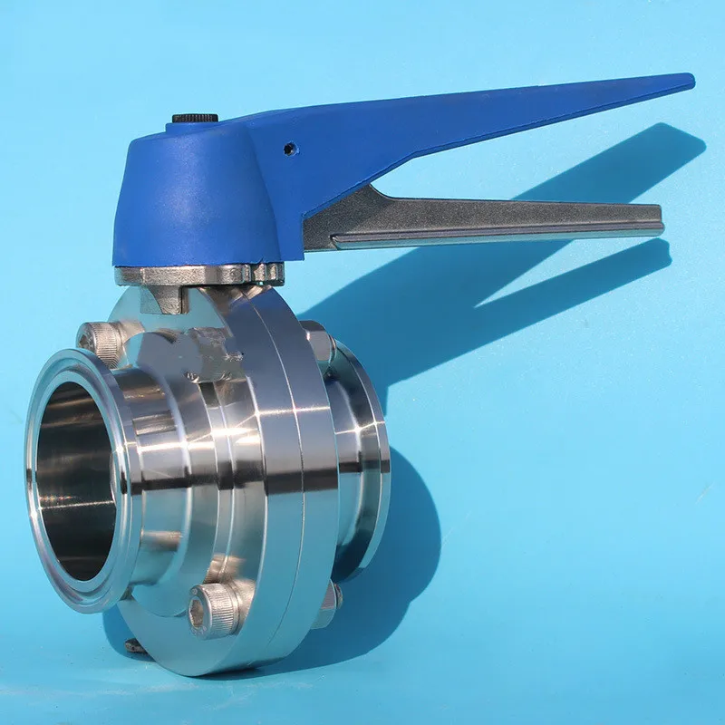 " Нержавеющая сталь Tri Зажим Multi положение ручки клапан-бабочка SS304 Homebrew молочных продуктов