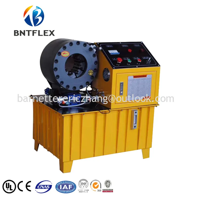 BNT-51A new design semi automatic hydraulic hose crimping machine with 10 dies