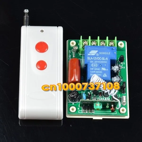 

AC220V 30A RF 3000W Wireless Remote Control Switch 315MHZ 433MHZ rf transmitter and receiver with CE certification