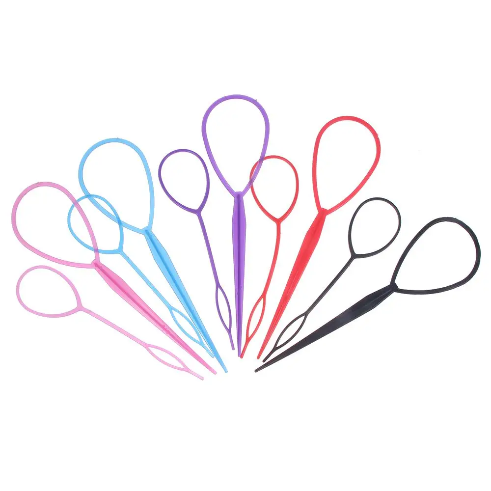 Popular 2 pcs Ponytail Creator Plastic Loop Styling Tools Black Topsy Pony topsy Tail Clip Hair Braid Maker Styling Tool Fashion Popular 2 pcs Ponytail Creator Plastic Loop Styling Tools Black Topsy Pony topsy Tail Clip Hair Braid Maker Styling Tool Fashion