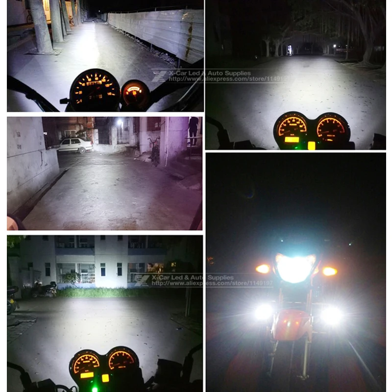 Светодиодная фара для мотоцикла H4 HS1 BA20D Blub DC 9V ~ 85V 20W 1400LM 6500K CREE Chip аксессуары