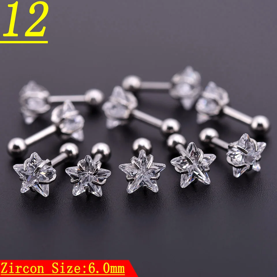 Кольцо для пирсинга с круглым шариком 5 шт.|body piercing jewelry|piercing jewelrystainless steel barbell |