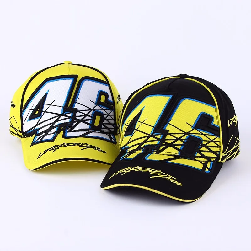 

2019 New High Quality Snapback cap Brand Baseball Cap Moto Gp 46 3D Embroidery Hat For Mens Women Boy Motorcycle Cap